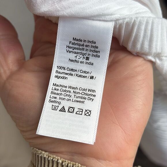 J Crew Relaxed beach pant in airy gauze Women’s Large White‎ - Picture 9 of 9